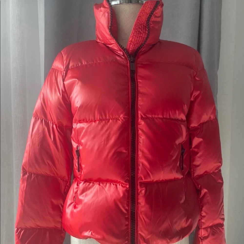 Michael Kors Red Puffer Jacket